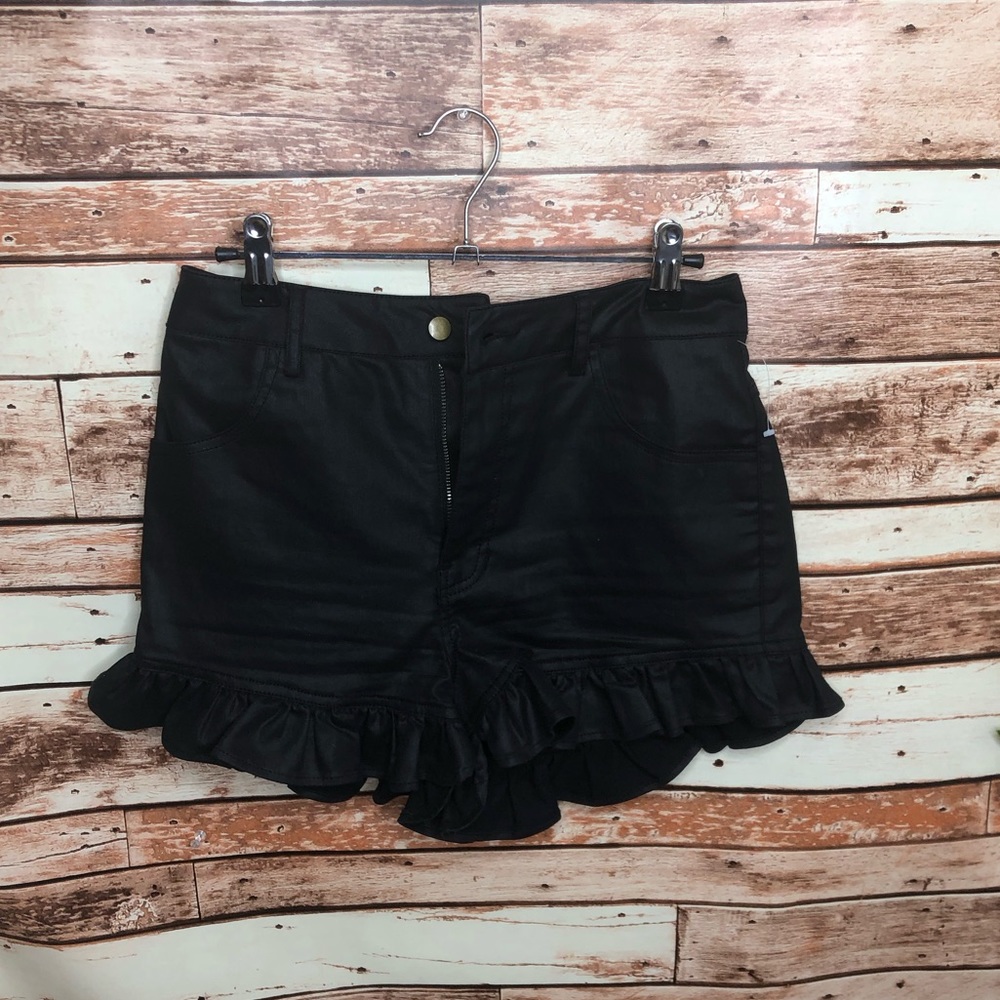 Nordstrom Finders Keepers Black Frilly Cute Shorts